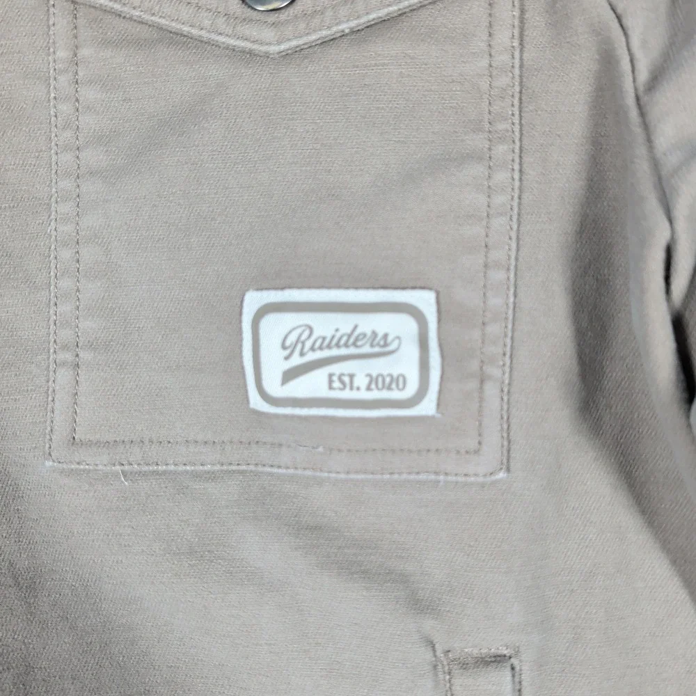 Darius Rucker Jacket Mens‎ XL Tan Las Vegas Raiders DR_35JK238 NFL Trucker Coat